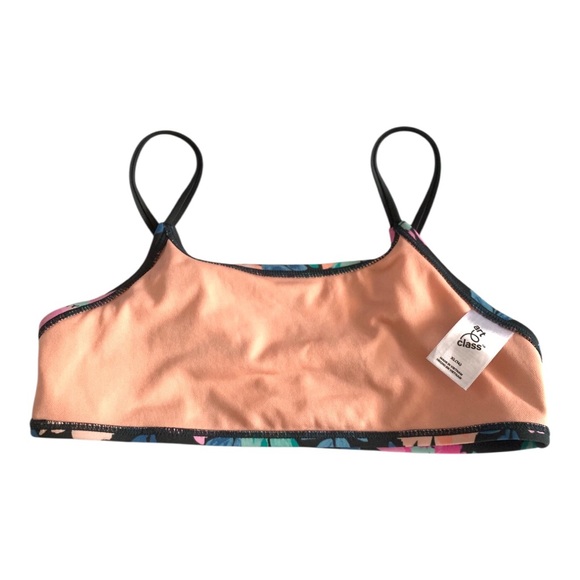 art class Floral Bikini Top - Black, Pink, Blue - Picture 6 of 9